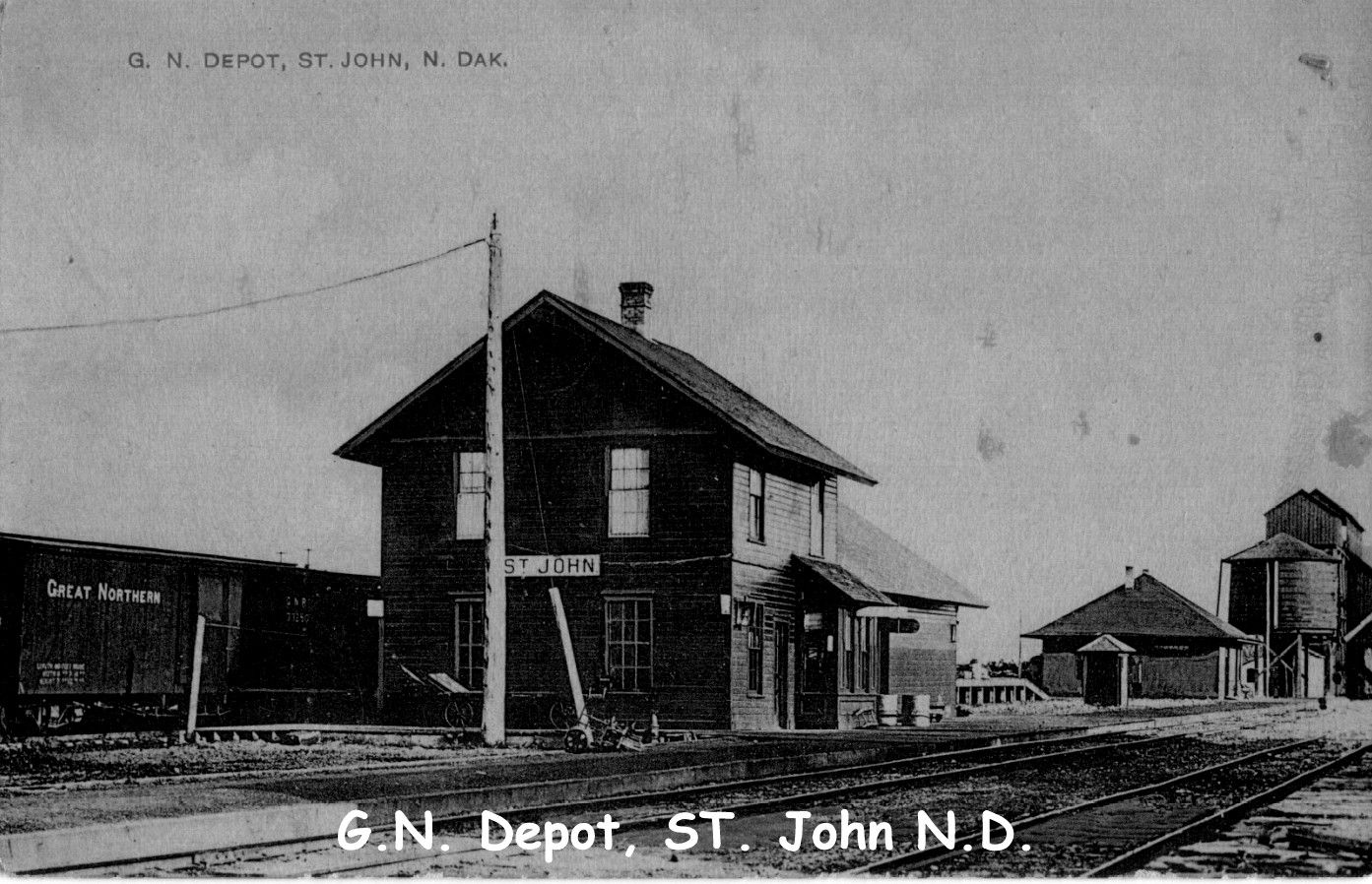 Great Northern Railway Terminal St John circa 1908